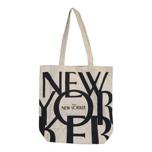 The New Yorker Magazine Subscriber Canvas Tote Shopping Reusable Bag 15x14x5